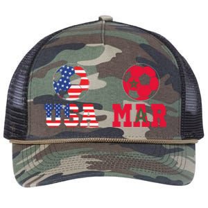 Moorish American Morocco Flag Moroccan Soccer Supporter Gift Retro Rope Trucker Hat Cap