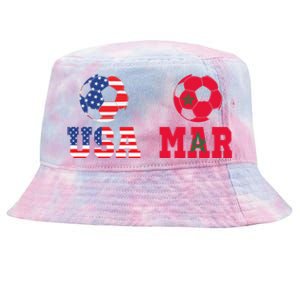 Moorish American Morocco Flag Moroccan Soccer Supporter Gift Tie-Dyed Bucket Hat