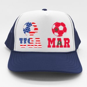 Moorish American Morocco Flag Moroccan Soccer Supporter Gift Trucker Hat