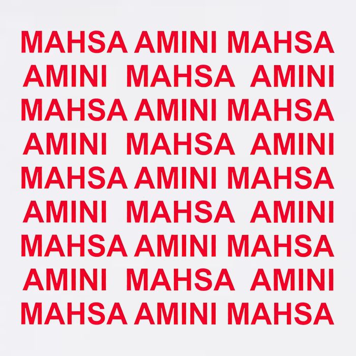 Mahsa Amini Flat Bill Trucker Hat