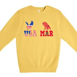 Moorish American Morocco Flag Moroccan Soccer Supporter Gift Premium Crewneck Sweatshirt