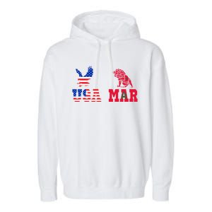 Moorish American Morocco Flag Moroccan Soccer Supporter Gift Garment-Dyed Fleece Hoodie