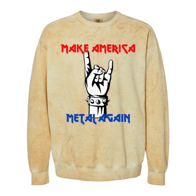 Make America Metal Again Rock Music Colorblast Crewneck Sweatshirt