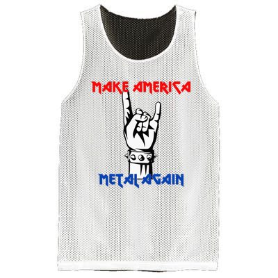 Make America Metal Again Rock Music Mesh Reversible Basketball Jersey Tank