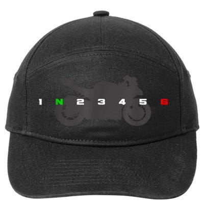 Motorcycle Apparel Motorcycle 7-Panel Snapback Hat