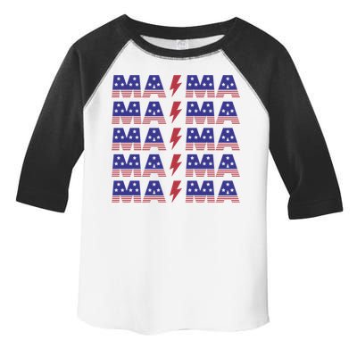 Mama American Mom For Mom And Grandma Gift Toddler Fine Jersey T-Shirt