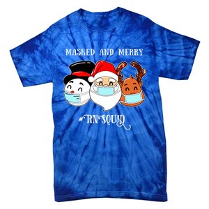 Merry And Masked Rn Squad Santas Pajama Hat Christmas Meaningful Gift Tie-Dye T-Shirt