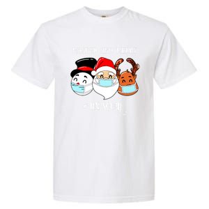 Merry And Masked Rn Squad Santas Pajama Hat Christmas Meaningful Gift Garment-Dyed Heavyweight T-Shirt