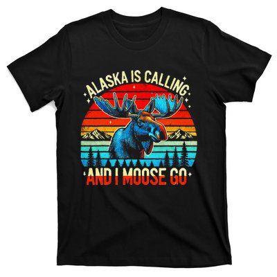 M348 Alaska Moose Rack Tourist Travel Funny T-Shirt