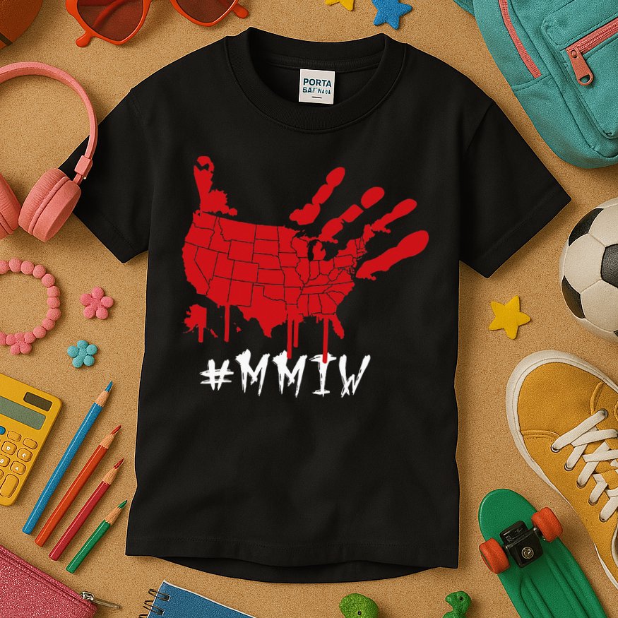 Missing And Murdered Indigenous Women Mmiw Kids T-Shirt