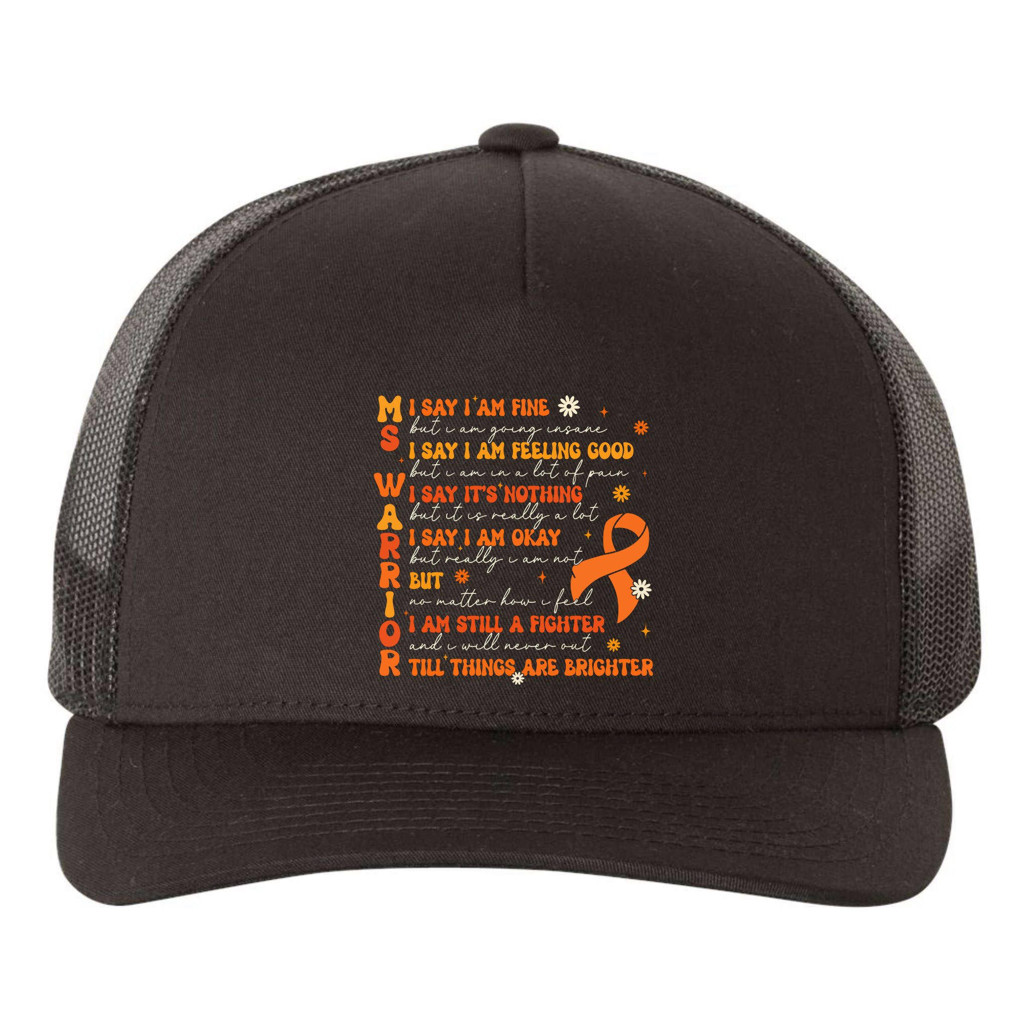 Ms Awareness Multiple Sclerosis Awareness Yupoong Adult 5-Panel Trucker Hat