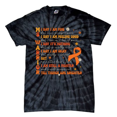 Ms Awareness Multiple Sclerosis Awareness Tie-Dye T-Shirt