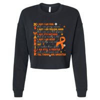 Ms Awareness Multiple Sclerosis Awareness Cropped Pullover Crew