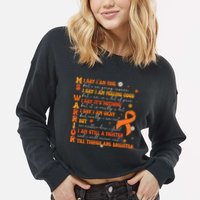 Ms Awareness Multiple Sclerosis Awareness Cropped Pullover Crew