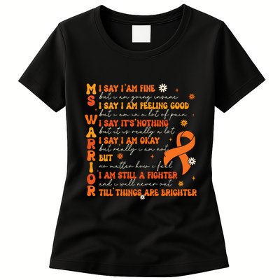 Ms Awareness Multiple Sclerosis Awareness Womens T-Shirt