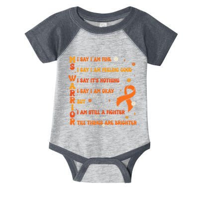 Ms Awareness Multiple Sclerosis Awareness Infant Baby Jersey Bodysuit