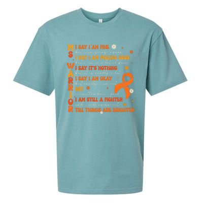 Ms Awareness Multiple Sclerosis Awareness Sueded Cloud Jersey T-Shirt