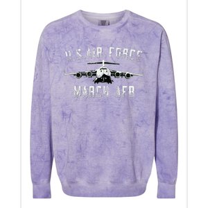 March Afb March Force Base California Veteran Gift Colorblast Crewneck Sweatshirt