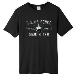 March Afb March Force Base California Veteran Gift Tall Fusion ChromaSoft Performance T-Shirt