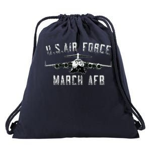 March Afb March Force Base California Veteran Gift Drawstring Bag