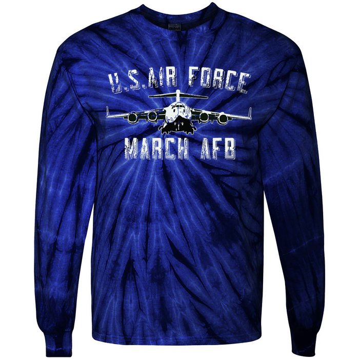 March Afb March Force Base California Veteran Gift Tie-Dye Long Sleeve Shirt