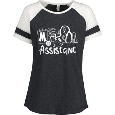 Medical Assistant Enza Ladies Jersey Colorblock Tee