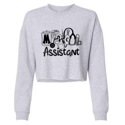 Medical Assistant Cropped Pullover Crew