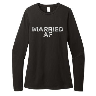 Married AF Womens CVC Long Sleeve Shirt