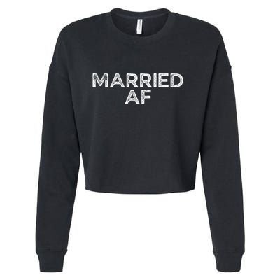 Married AF Cropped Pullover Crew
