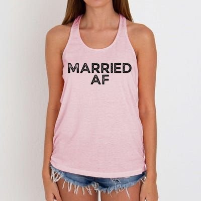 Married AF Women's Knotted Racerback Tank