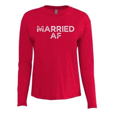 Married AF Womens Cotton Relaxed Long Sleeve T-Shirt