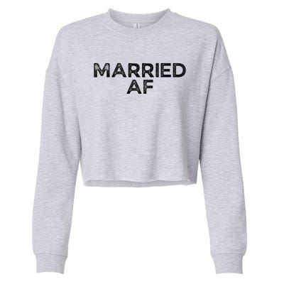 Married AF Cropped Pullover Crew