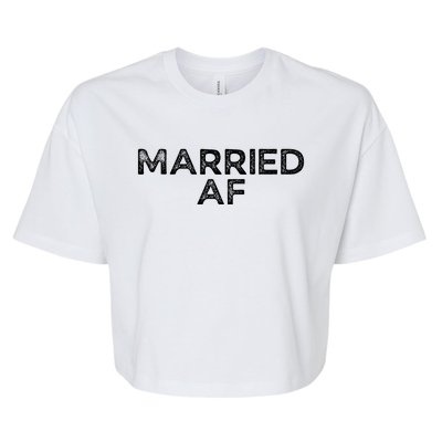 Married AF Bella+Canvas Jersey Crop Tee