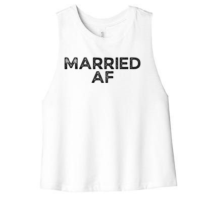 Married AF Women's Racerback Cropped Tank