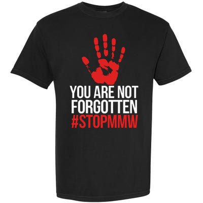 Missing and murdered indigenous women stop MMW Garment-Dyed Heavyweight T-Shirt