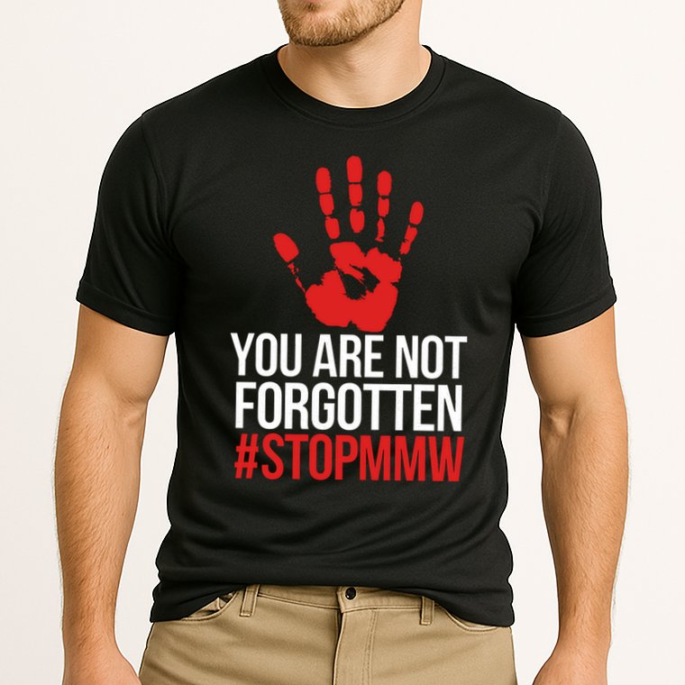 Missing and murdered indigenous women stop MMW Performance Shirt