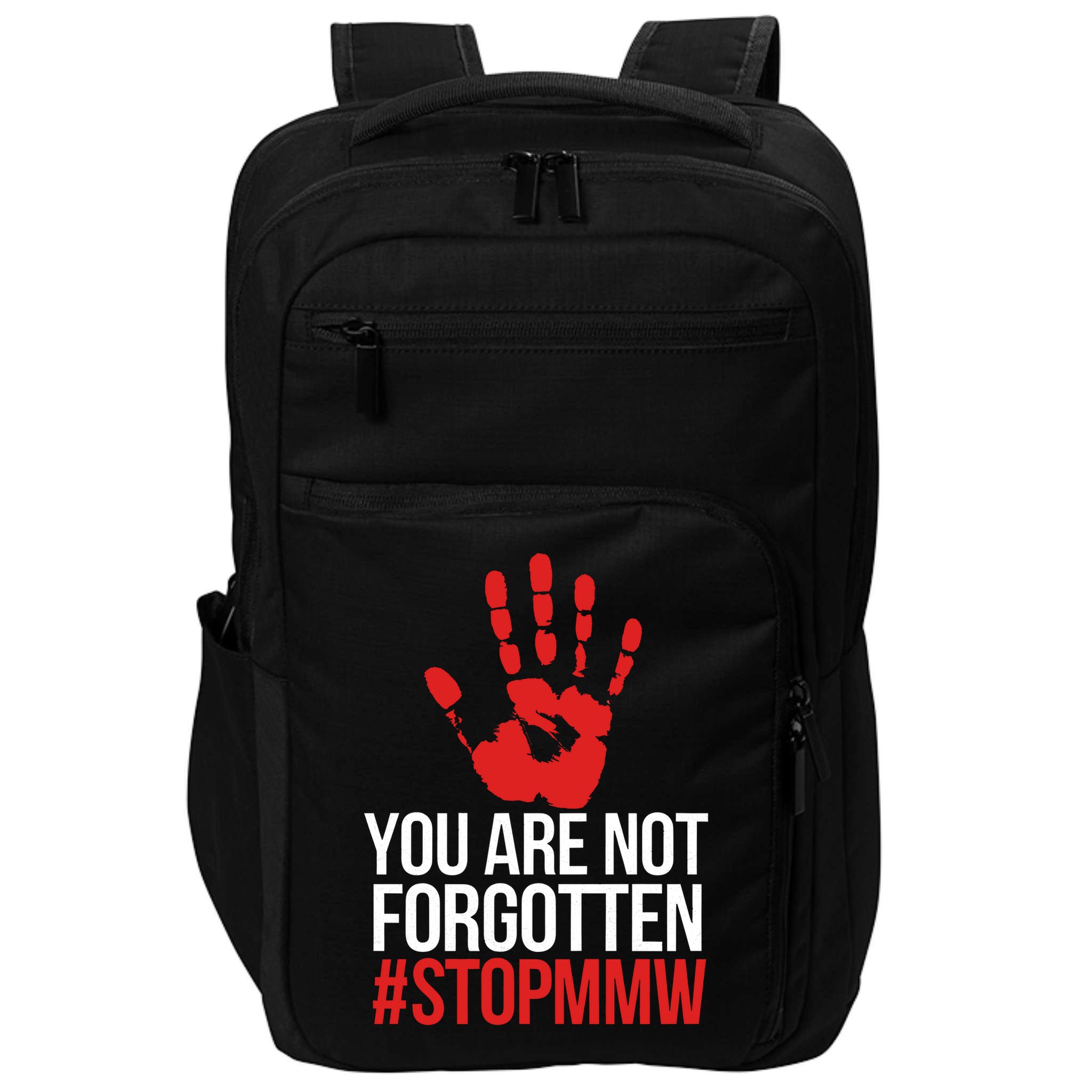 Missing and murdered indigenous women stop MMW Impact Tech Backpack