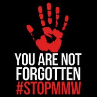 Missing and murdered indigenous women stop MMW 7-Panel Snapback Hat