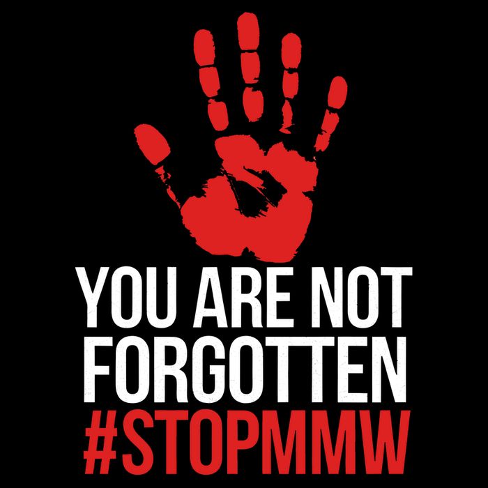 Missing and murdered indigenous women stop MMW 7-Panel Snapback Hat