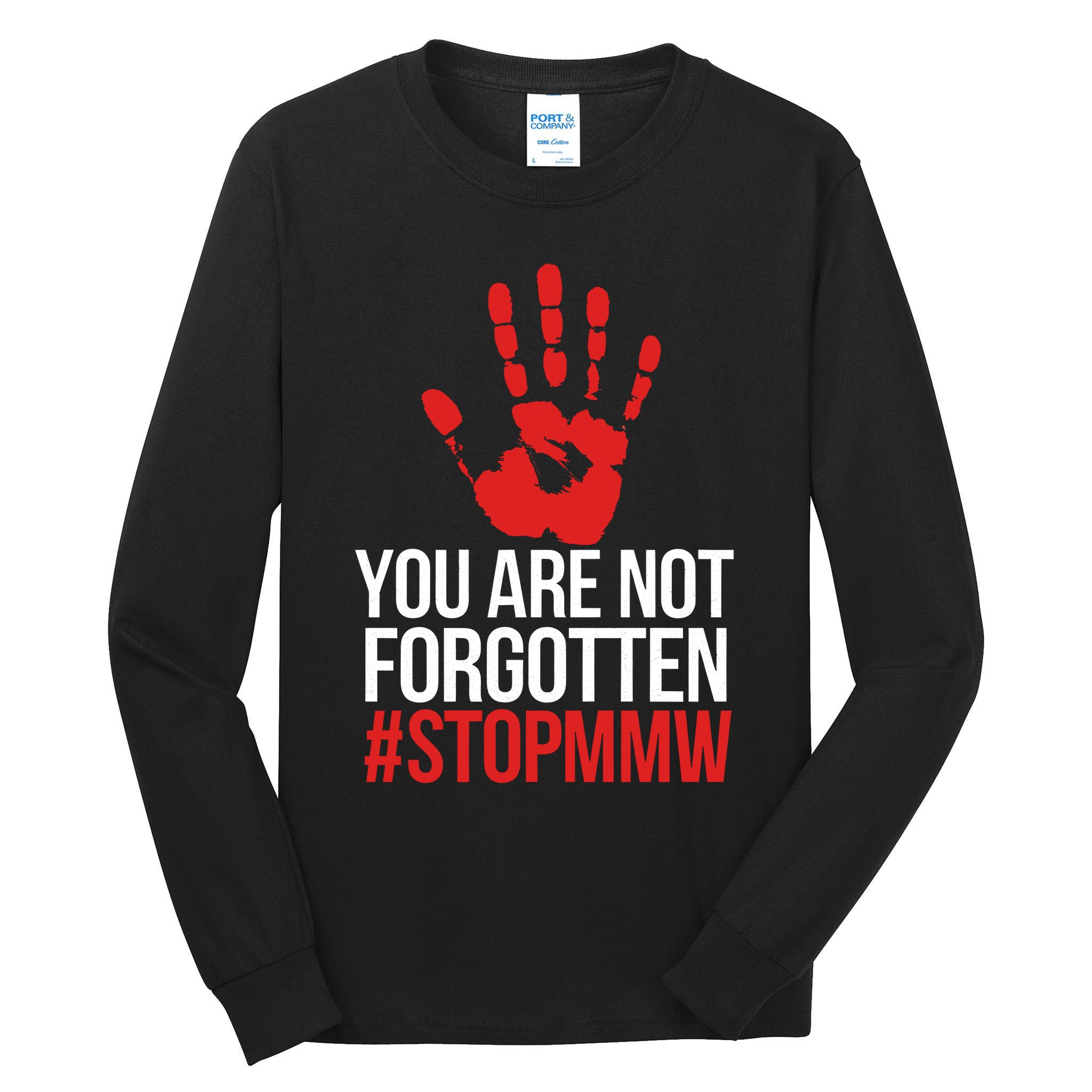 Missing and murdered indigenous women stop MMW Tall Long Sleeve T-Shirt