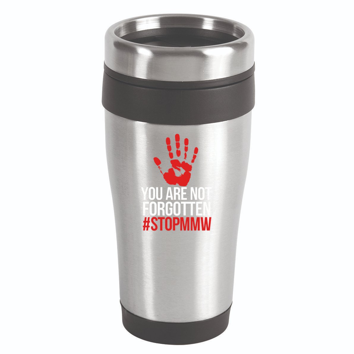 Missing and murdered indigenous women stop MMW 16oz Travel Tumbler