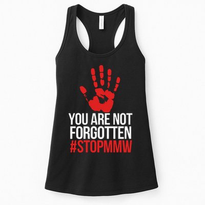 Missing and murdered indigenous women stop MMW Womens Tank Top
