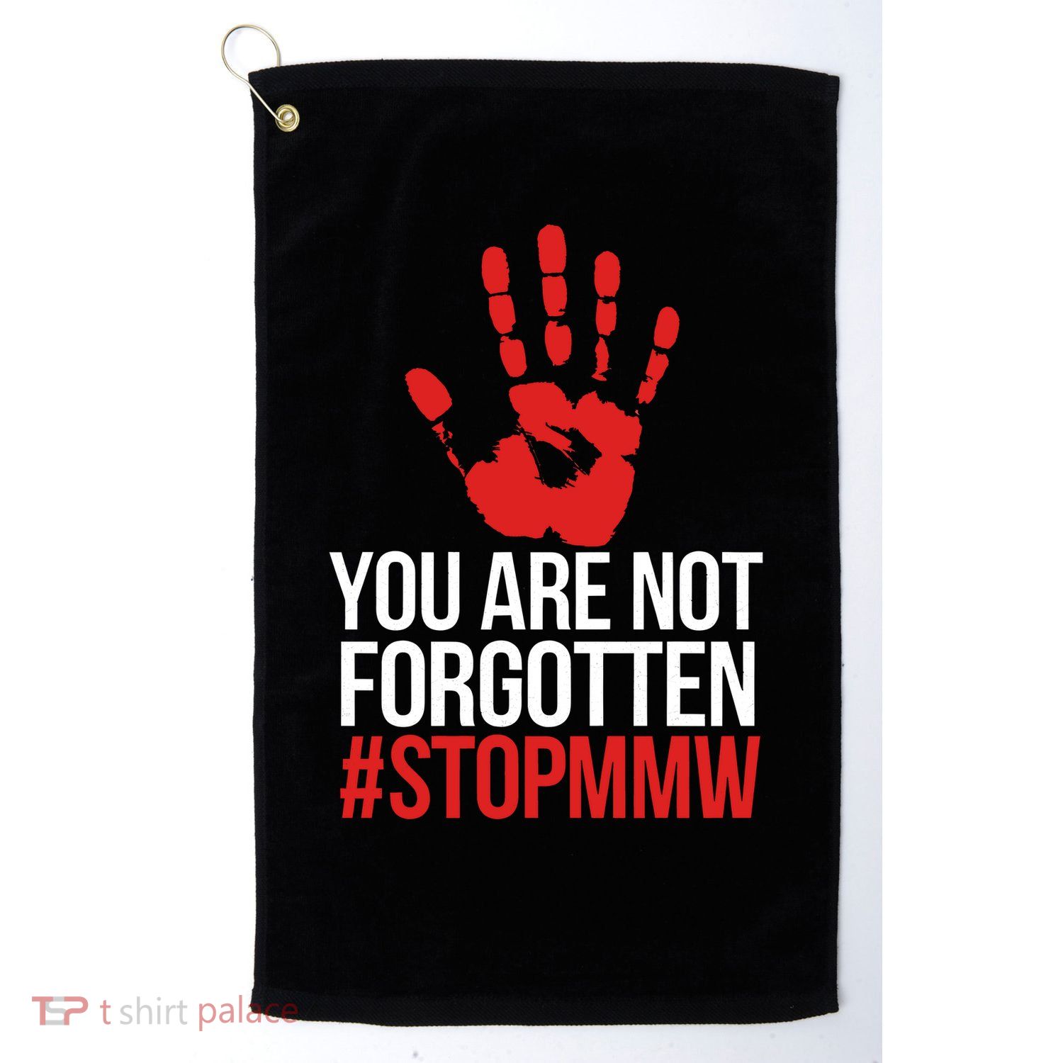 Missing and murdered indigenous women stop MMW Golf Towel