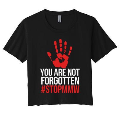 Missing and murdered indigenous women stop MMW Crop Top