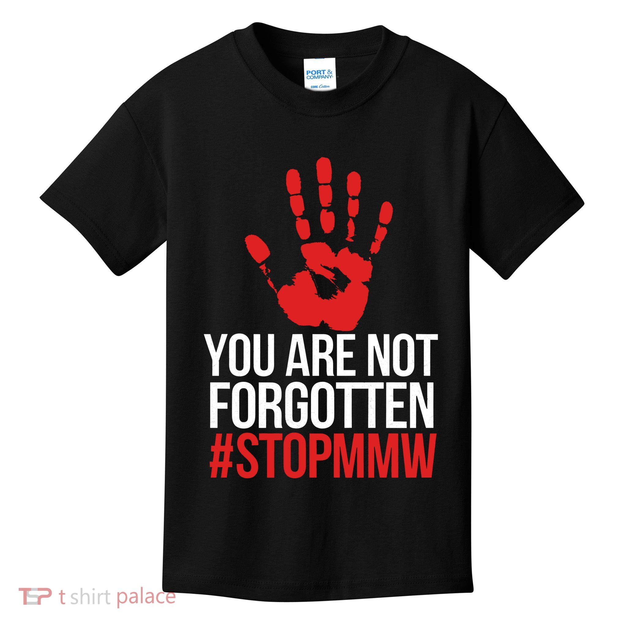 Missing and murdered indigenous women stop MMW Kids T-Shirt