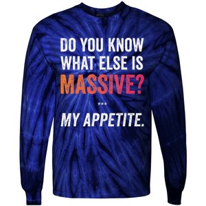 Massive Appetite Meme Funny Food Lover Humor Meme Tie-Dye Long Sleeve Shirt