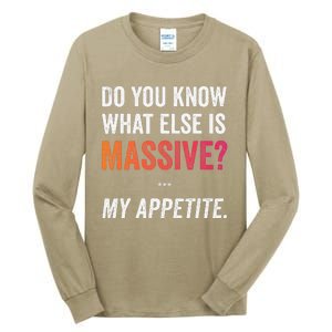 Massive Appetite Meme Funny Food Lover Humor Meme Tall Long Sleeve T-Shirt