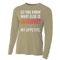 Massive Appetite Meme Funny Food Lover Humor Meme Cooling Performance Long Sleeve Crew