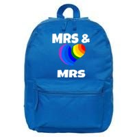 Mrs And Mrs Lgbtq Valentines Day Matching Couple Gift Lesbian Funny Gift 16 in Basic Backpack