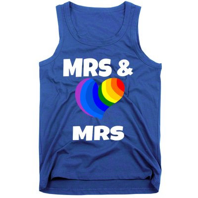 Mrs And Mrs Lgbtq Valentines Day Matching Couple Gift Lesbian Funny Gift Tank Top